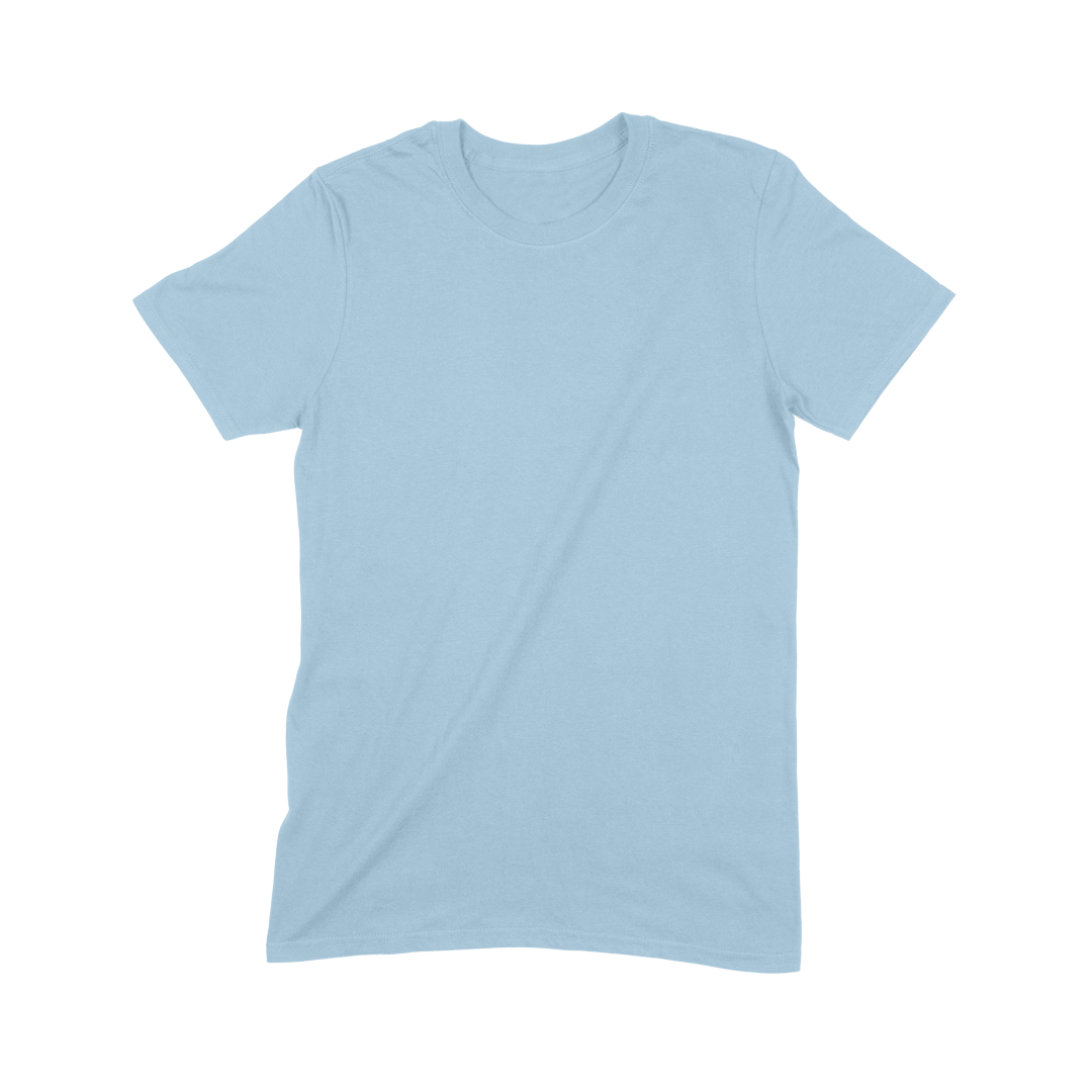 A Gildan G64000 light blue t-Shirt
