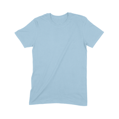 A Gildan G64000 light blue t-Shirt
