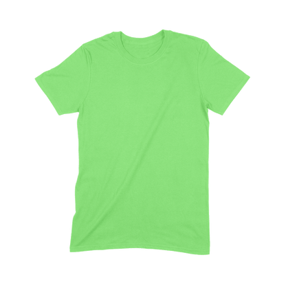 A Gildan G64000 lime green t-Shirt