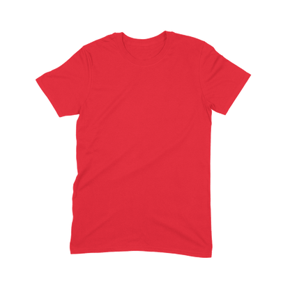 A Gildan G64000 red t-Shirt