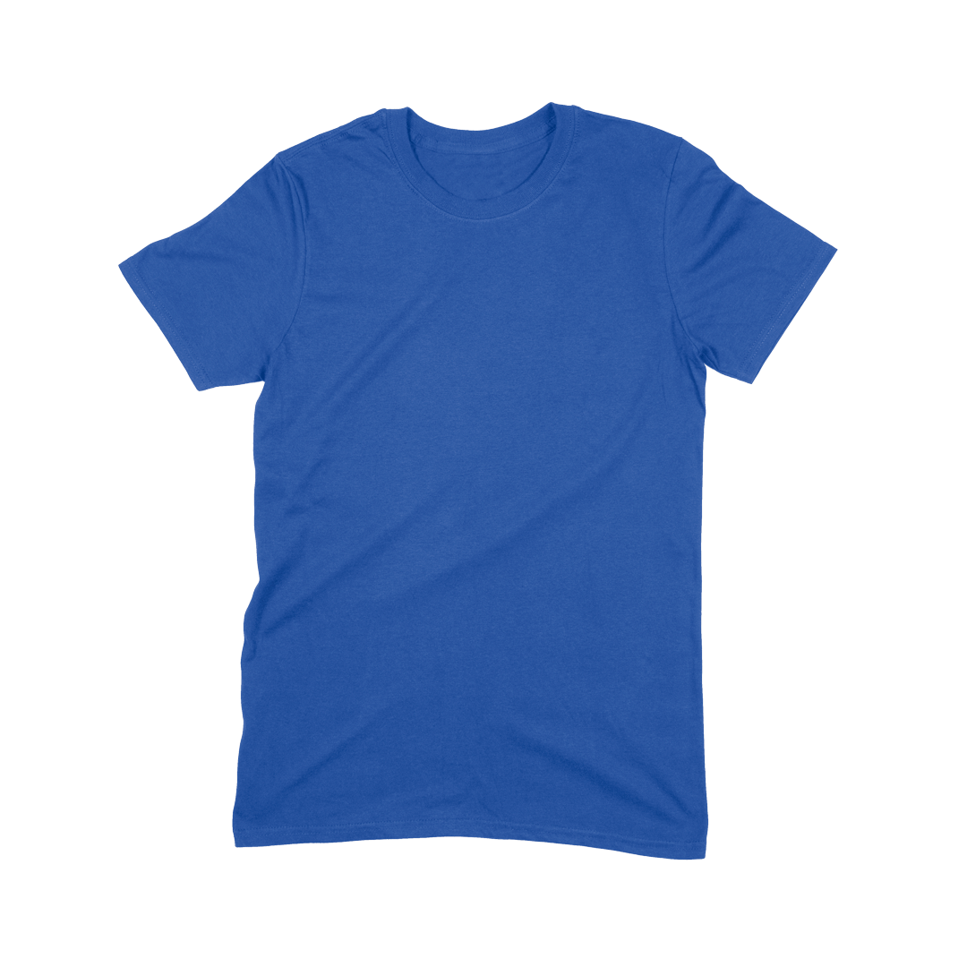 A Gildan G64000 royal blue t-Shirt